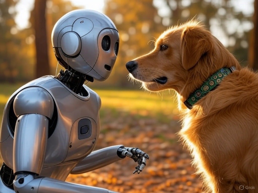AI technology analyzing dog sounds